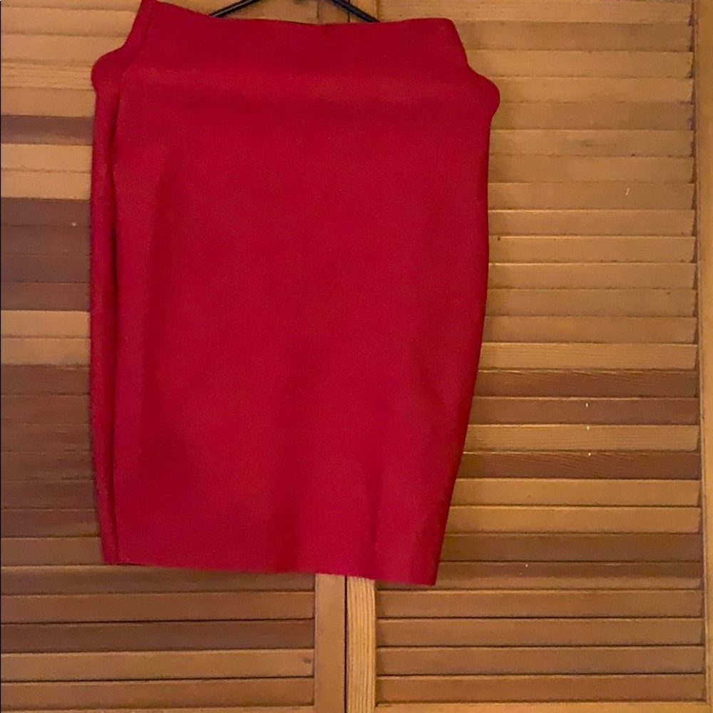 Red skirt